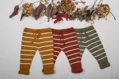 Picture of TERRA COTTA STRIPED TROUSERS